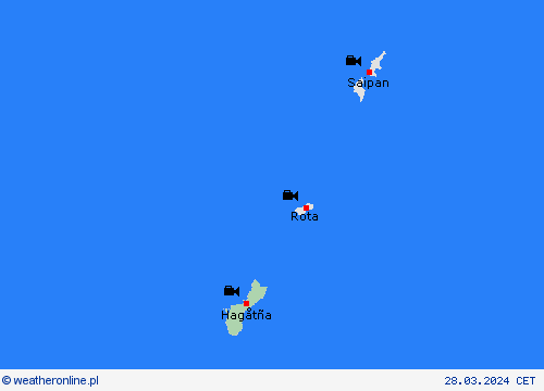 webcam Guam Oceania mapy prognostyczne