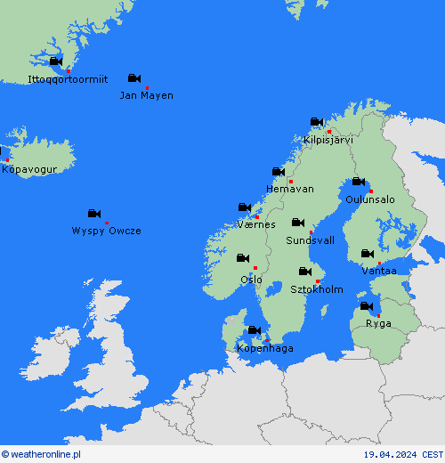 webcam  Europa mapy prognostyczne