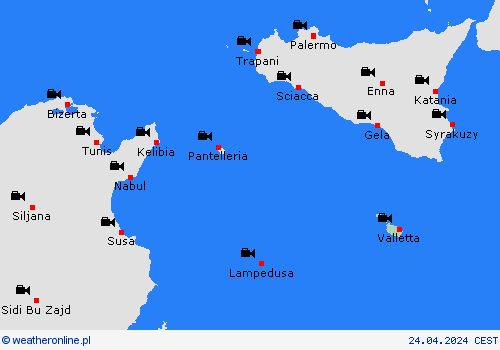webcam Malta Europa mapy prognostyczne