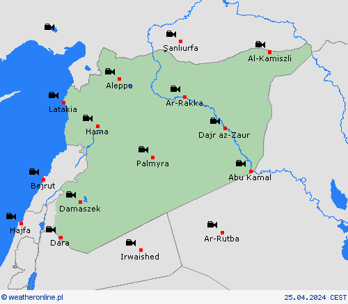 webcam Syria Azja mapy prognostyczne