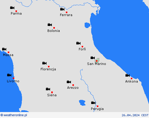 webcam San Marino Europa mapy prognostyczne