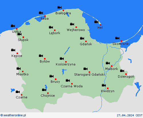 webcam  Polska mapy prognostyczne