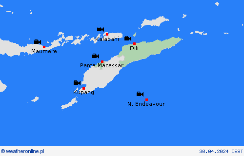 webcam Timor Wschodni Azja mapy prognostyczne